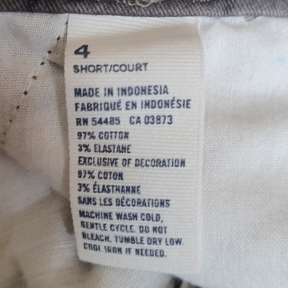 American Eagle Womens Kick Boot Pants 4 Short Charcoal Gray Stretch Chino Casual - Picture 7 of 10